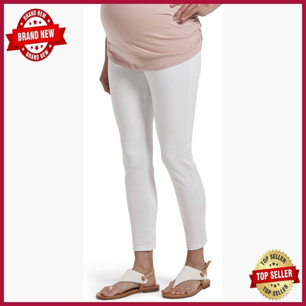 Maternity Leggings with Denim Look, High Rise, 4-Way Stretch